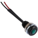 Oxley OXL/CLH/63 Series Green Panel Mount Indicator IP66, LED, 13.5mm Length, Black Bezel 