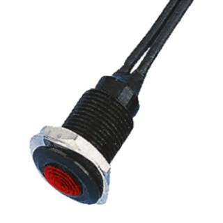 Oxley Red LED Panel Mount Indicator 10.2 mm Mount Hole, Flying Lead Termination, IP66, 110V AC 