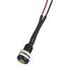 Oxley LED Yellow Panel Mount Indicator 6.4 mm Mount Hole Size Flying Lead Termination IP66 12V AC OXL/CLH/63/B/12AC/FL30/YW