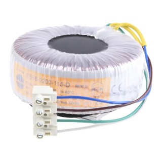 Nuvotem Talema Toroidal Transformer 230 V AC Primary 115 V AC Secondary 1 Output 200VA 58-0200-115-D