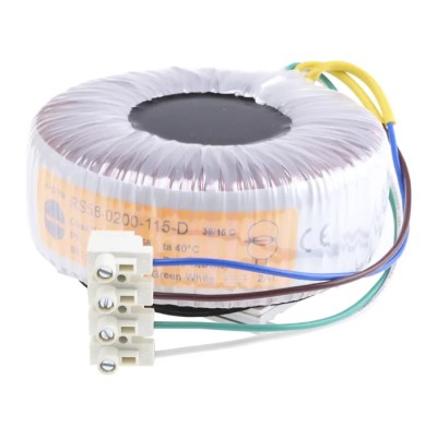 Nuvotem Talema Toroidal Transformer 230 V AC Primary 115 V AC Secondary 1 Output 200VA 58-0200-115-D