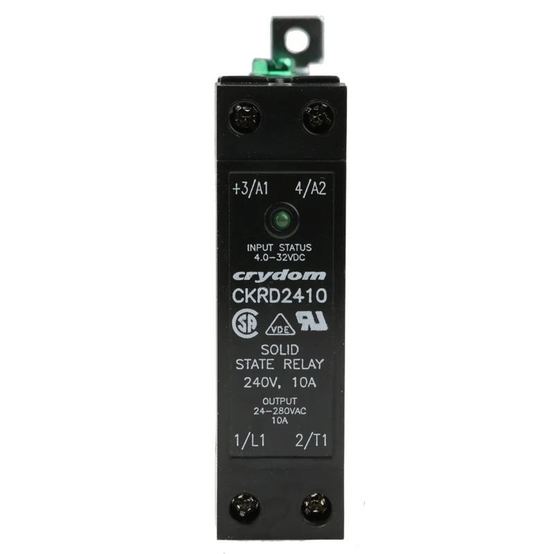 Crydom CKR Series Solid State Relay 10 A Load 280 Vrms Load 32V Control DIN Rail Mount CKRD2410