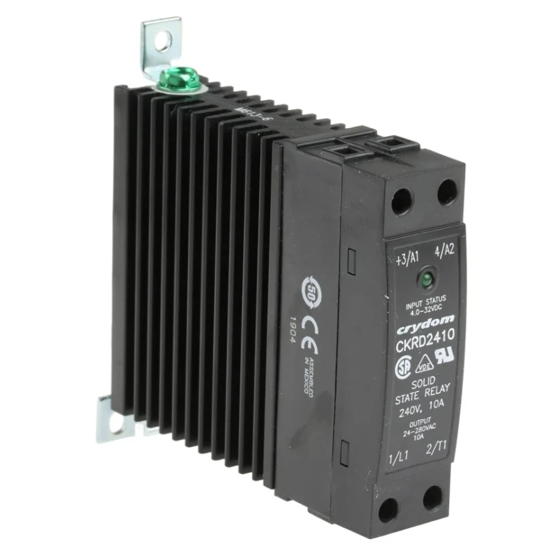 Crydom CKR Series Solid State Relay 10 A Load 280 Vrms Load 32V Control DIN Rail Mount CKRD2410
