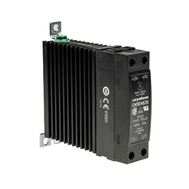 Crydom Solid State Relay, 30A Load, 530V AC Load, 32V Control, DIN Rail Mount CKR48