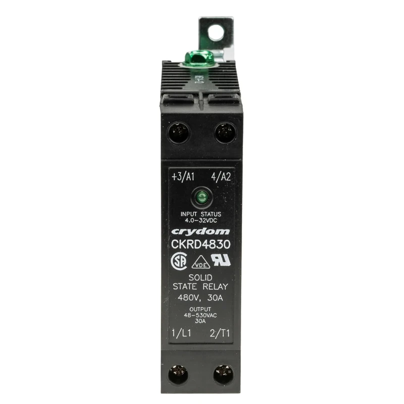Crydom Solid State Relay, 30A Load, 530V AC Load, 32V Control, DIN Rail Mount CKR48