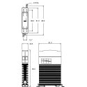 Crydom Solid State Relay, Zero Cross Switching Type, 30 A Load, DIN Rail Mount, 280 Vrms Load, 110-280 V Control CKRA2430