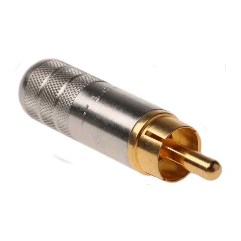 Switchcraft Natural Straight Cable RCA Plug Gold 6A 250V AC 3502AAU