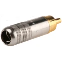 Switchcraft Natural Straight Cable RCA Plug Gold 6A 250V AC 3502AAU