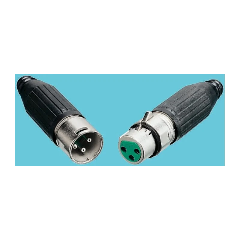 Switchcraft Cable XLR Connector, Straight Female, 3 Way, Silver Plating AAA3FPZ