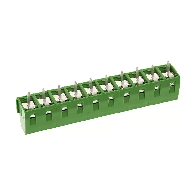 TE Connectivity Buchanan Series PCB Terminal Block 10-Contact 5 mm Pitch 1 Row 300V AC 13.5A 1-282836-0