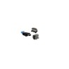 Amphenol Communications Solutions IX Cat6a Ethernet Cable 1 m Shielded Blue Thermoplastic Cat6a