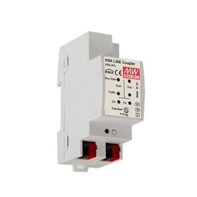 MEAN WELL Interface Module 4-Contact, DIN Rail Mount, 21-30V DC, 10mA Current, KSC-01L