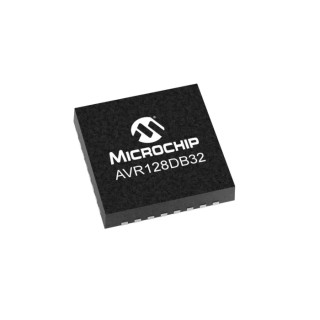 Microchip 8 bit AVR ATtiny1624 Microcontroller 24 MHz 128kB FLASH 32-Pin VQFN AVR128DB32-I/RXB