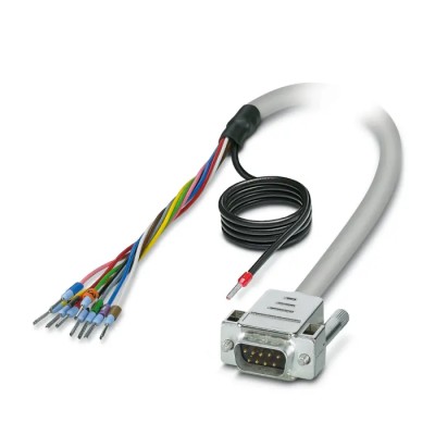 Phoenix Contact Male D-Sub 9-Pin to D-Sub Pin Strip Serial Cable 6m Grey Semi-Rigid Polyvinyl Chloride 2926425