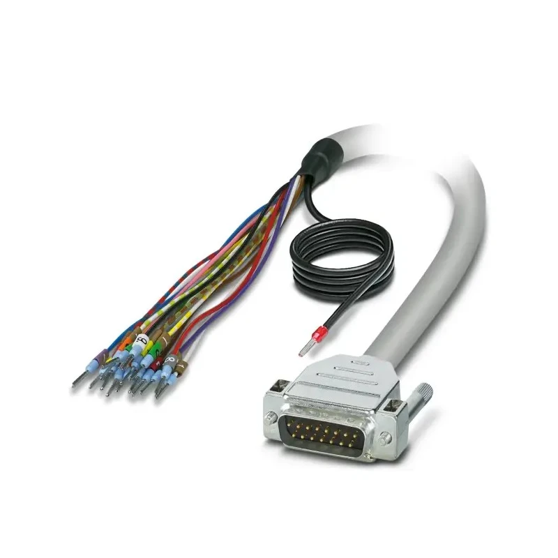Phoenix Contact Serial Cable Male D-Sub 15-Pin to D-Sub Pin Strip 125V 500mm 25/S 2926438