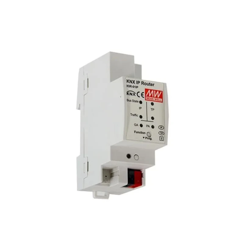 MEAN WELL KNX IP TP Media Coupler KNX Router, 4 Port RJ45, 21 to 30 V dc, Rail Mount 