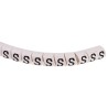 HellermannTyton Helagrip Slide-On Pre-Printed Cable Marker, Legend S, 2-5 mm Cable Diameter, White Marker, Black HGDC2-5