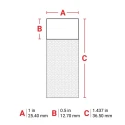 Brady Self Laminating Cable Labels B-427 Series THT-9-427-10, Printable Vinyl, Abrasion Resistant, UL Recognised