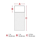 Brady Self-Laminating Printable Vinyl Cable Labels Series B-427 , UL Recognised, Excellent Abrasion, Water & THT-10-427-3
