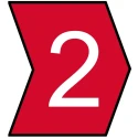 HellermannTyton Helagrip Cable Marker, White, Pre-printed "2", 3.5 mm Length, PVC Material, UL 94 515-03947 HGDC2-5 2-PVC-RD