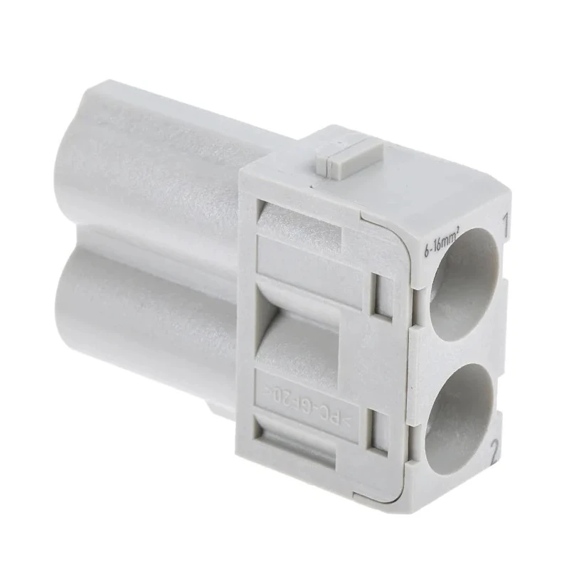 HARTING Heavy Duty Power Connector Module, 70A Current Rating, HAN Modular Series Male, 2 Contacts, 1kV Voltage 09140022641