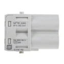HARTING Heavy Duty Power Connector Module, 70A Current Rating, HAN Modular Series Male, 2 Contacts, 1kV Voltage 09140022641