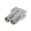 HARTING Heavy Duty Power Connector Module, 70A Current Rating, HAN Modular Series Male, 2 Contacts, 1kV Voltage 09140022641