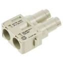 HARTING Heavy Duty Power Connector Module, 70A Current Rating, 1kV Voltage, HAN Modular Series Female, 2 Contacts 09140022741
