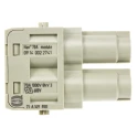 HARTING Heavy Duty Power Connector Module, 70A Current Rating, 1kV Voltage, HAN Modular Series Female, 2 Contacts 09140022741