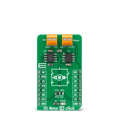 MikroElektronika Development Board DC Motor 16 Click with ZXBM5210 Reversible DC Motor Drive MIKROE-4333
