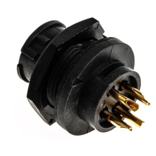 Switchcraft Circular Connector Panel Mount 4 Contacts Socket Female IP68 IP69K Thermoplastic EN3P4FX