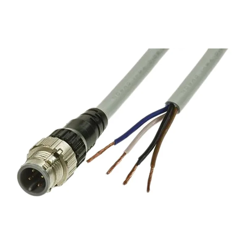 Omron Sensor Actuator Cable M12 Male 4-Way Straight to Female Unterminated 5 m XS5H-D421-G80-F