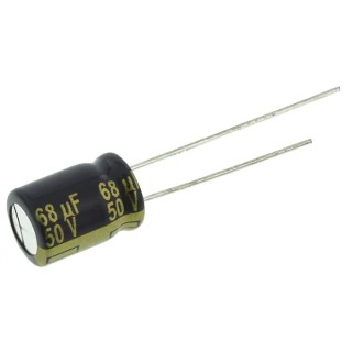 Panasonic Aluminium Capacitor FC Series Radial Type Electrolytic Capacitor 1µF, 8mm Diameter, 11.5mm Height, 2 EEUFC1H680