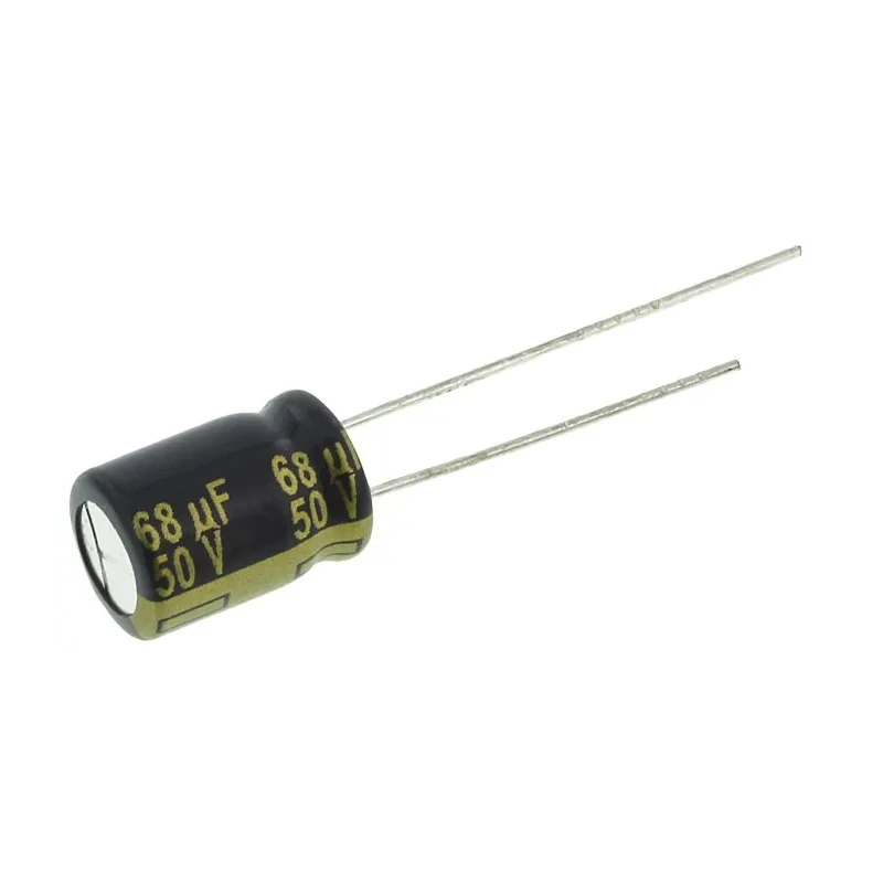 Panasonic Aluminium Capacitor FC Series Radial Type Electrolytic Capacitor 1µF, 8mm Diameter, 11.5mm Height, 2 EEUFC1H680