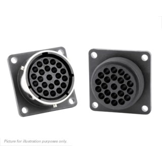 Souriau Sunbank by Eaton UTG Straight 23 Way Flange Connector Male Female Contacts Shell Size 18 Bayonet UTG01823SH