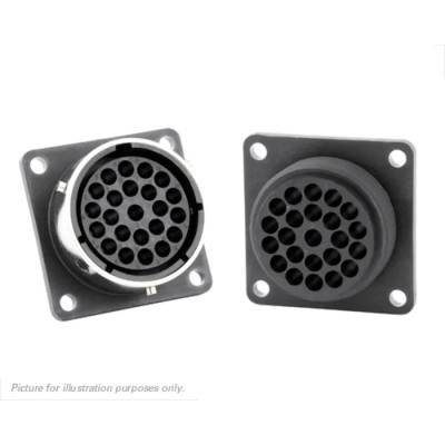 Souriau Sunbank by Eaton UTG Straight 23 Way Flange Connector Male Female Contacts Shell Size 18 Bayonet UTG01823SH