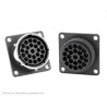 Souriau Sunbank by Eaton UTG Straight 23 Way Flange Connector Male Female Contacts Shell Size 18 Bayonet UTG01823SH