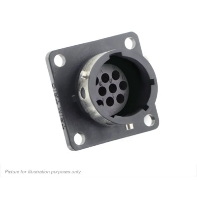 Souriau Sunbank by Eaton UTGX Straight 10 Way Flange Circular Connector Male, Female Contacts, Shell Size 12 UTGX01210P