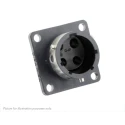 Souriau Sunbank by Eaton UTGX Straight 4 Way Flange Circular Connector Male, Female Contacts, Shell Size 12 UTGX0124P