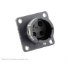 Souriau Sunbank by Eaton UTGX Straight 4 Way Flange Circular Connector Male, Female Contacts, Shell Size 12 UTGX0124P