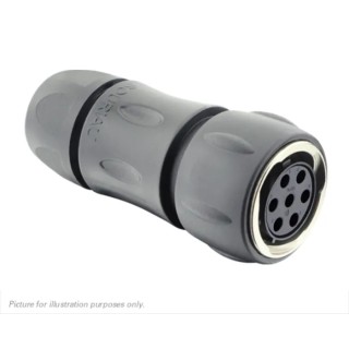 Souriau Sunbank by Eaton Circular Connector 7 Contacts Cable Standard Connector Plug Female IP68 IP69K UTGX UTGX6JC147SSCR