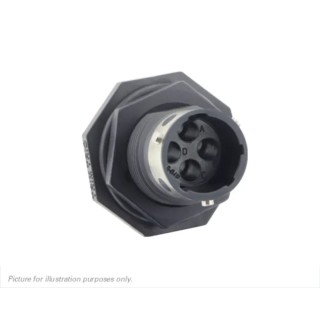 Souriau Sunbank by Eaton Circular Connector, 4 Contacts, Panel Mount, Standard Size, Plug, Male, IP68 IP69K, 150V UTGX7104P