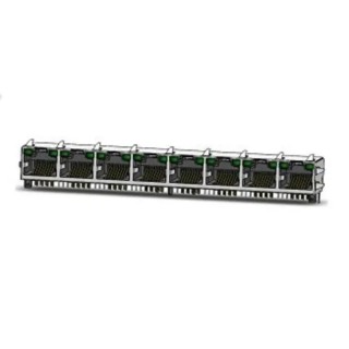 Amphenol Communications Solutions RJ45 Connector Female PCB Unshielded Right Angle 8 Port 8 Way RJE39