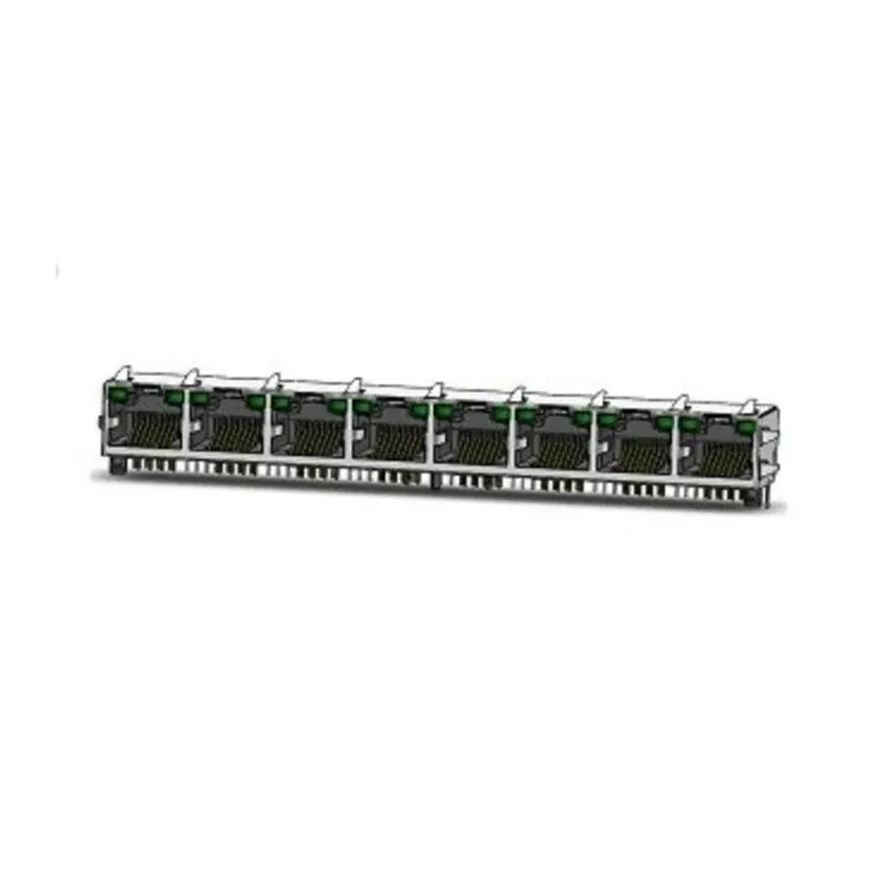 Amphenol Communications Solutions RJ45 Connector Female PCB Unshielded Right Angle 8 Port 8 Way RJE39