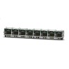 Amphenol Communications Solutions RJ45 Connector Female PCB Unshielded Right Angle 8 Port 8 Way RJE39