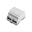 Hammond Polycarbonate DIN Rail Enclosure Series 1597DIN, 90 mm Length, IP20 Rated, UL94-V0 Flammability Rated 1597DIN4GY