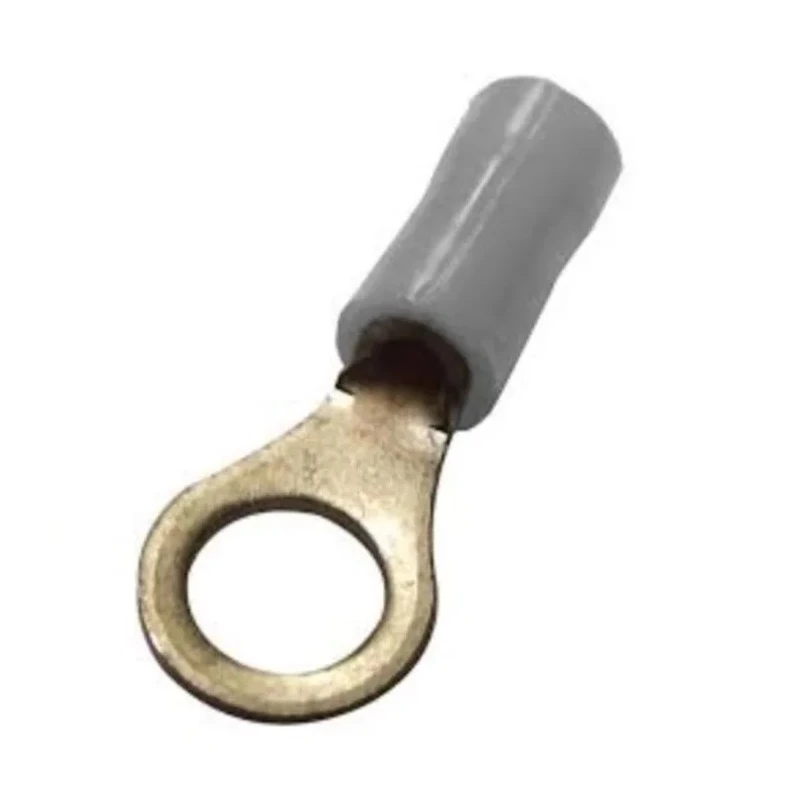 TE Connectivity STRATO-THERM Insulated Ring Terminal 10 Stud Size 20 AWG Wire Size Grey 1577624-1