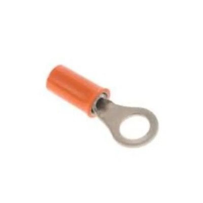 TE Connectivity STRATO-THERM Insulated Ring Terminal 10 Stud Size 18 AWG 16 AWG Wire Size Brown 1577633-1