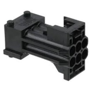 TE Connectivity Fibreglass Reinforced Polybutylene Terephthalate Female 6 Way Housing for Male Terminals 1-962349-1