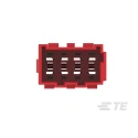 TE Connectivity AMP Timer Connector System Polyamide 180° Male 8 Way Housing for Male Terminals 969191-3
